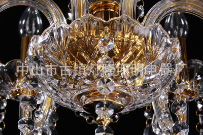 【【企業(yè)集采】金色6頭水晶燈J6 餐廳吊燈 客廳水晶燈 現(xiàn)代水晶燈】?jī)r(jià)格,廠家,圖片,吊燈,中山市古鎮(zhèn)燈隆照明電器廠-